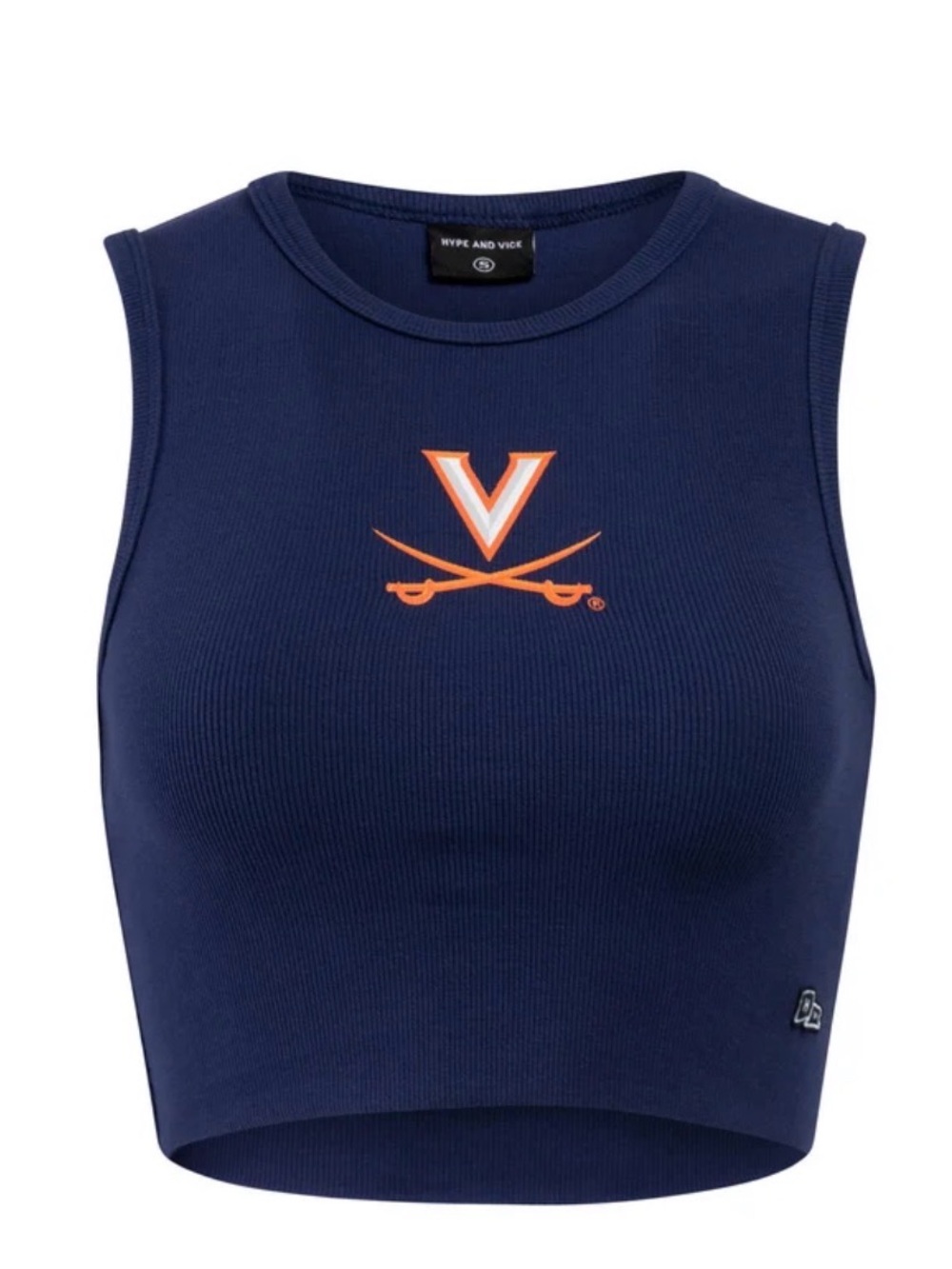 Women's Navy Virginia UVA Cropped Tank